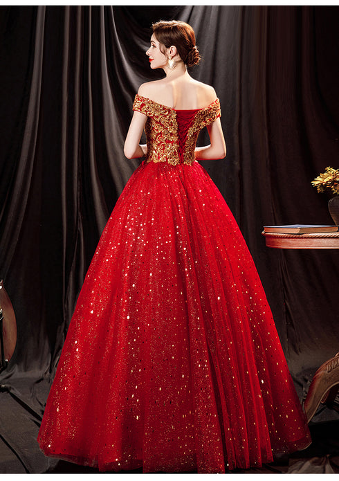 Red Sweetheart Shiny Tulle Off Shoulder Short Homecoming Dress, Red Party Dresses