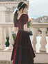 Wine Red Velvet Homecoming Dress Prom Dresses, Velvet Bridesmaid Dresses