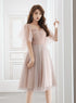 Pink Tulle Off Shoulder Short Party Dress, Pink Tulle Homecoming Dresses