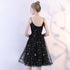 Black Short V-neckline Lovely Prom Dress, Black Homecoming Dress Party Dress
