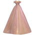 Light Pink and Sequins Sweetheart Long Formal Dress, Pink Evening Party Dress