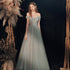 Off Shoulder Sweetheart Tulle Shiny Tulle Long Formal Dress, Floor Length Party Dresses