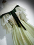 Light Green Tulle with Lace A-line Long Party Dress, Light Green Evening Dress Prom Dress