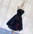 Lovely Black Sweetheart Short Homecoming Dress, Black Prom Dress