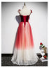 Pretty Red Tulle with Sequins Long Party Gown, Beautiful Red Formal Dress