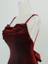 Wine Red Velvet Long Party Dress, Mermaid Open Back Long Prom Dress