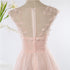 Pink Elegant Tulle A-line Floor Length Wedding Party Dresses, Light Pink Gown