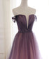 Beautiful Tulle Gradient Long Formal Gown, A-line Floor Length Party Dress