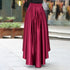 Beautiful Women High Low Skirt With Belt, Burgundy Skirt, Women Skirts