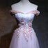 Beautiful Light Pink Sweetheart Off Shoulder Party Dress, Long Prom Dress