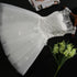 White Tulle Lace Round Neckline Knee Length Graduation Dresses, White Short Prom Dresses Party Dresses