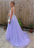 Light Purple Tulle Long Formal Gown, New Fashionable Prom Dress