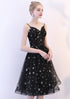 Black Short V-neckline Lovely Prom Dress, Black Homecoming Dress Party Dress