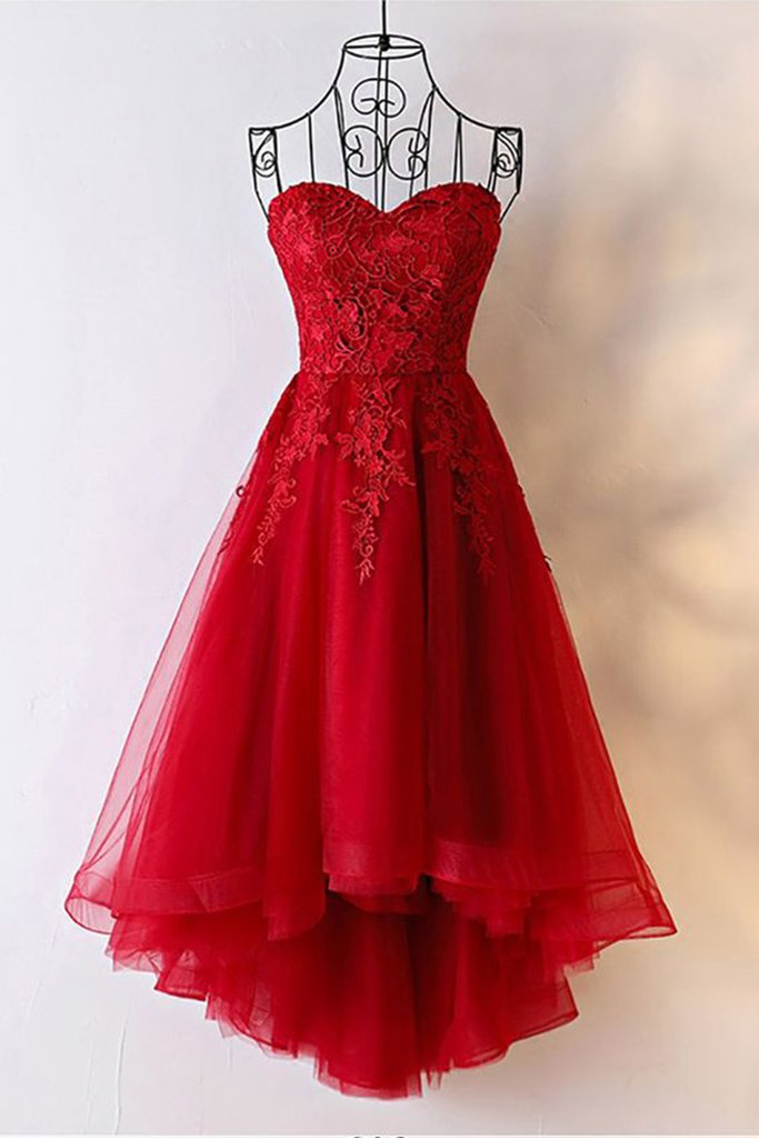 Red short homecoming dresses 2019 top