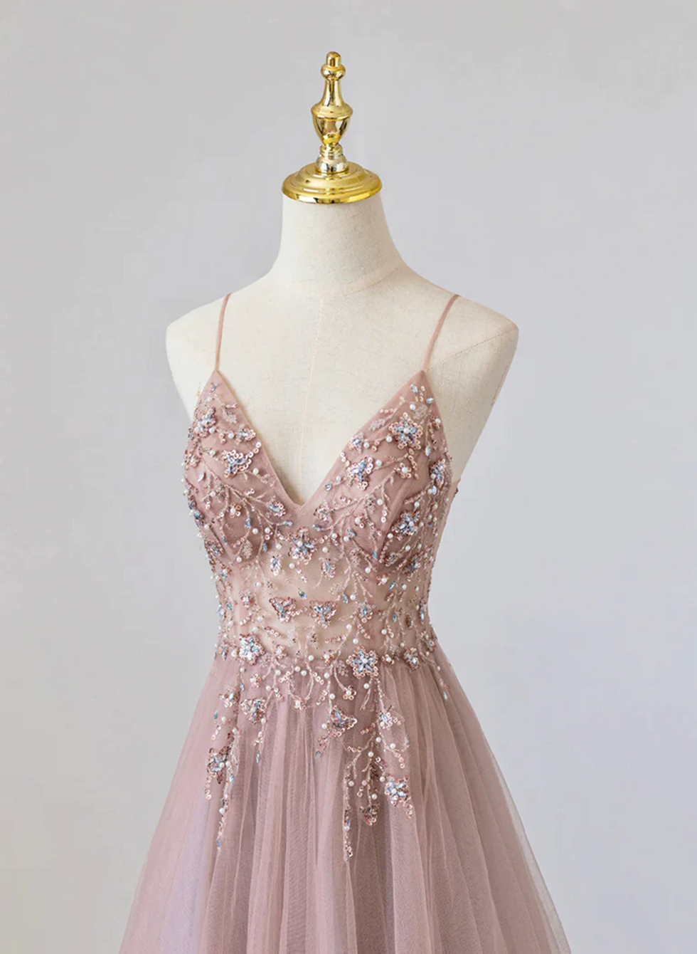 Classy Pink Square Neckline Pleats Floor Length Evening Dress with Long Sleeves