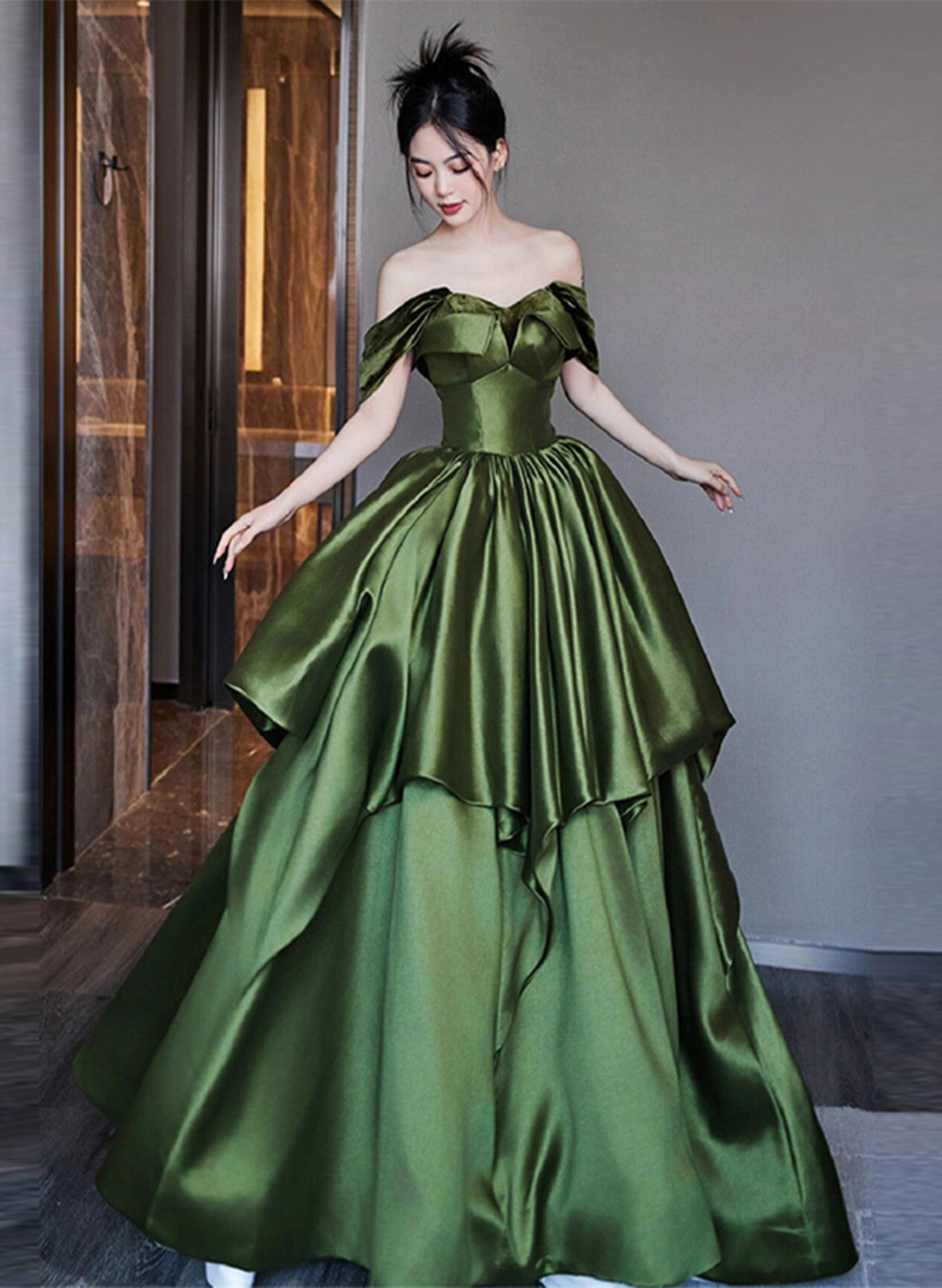 dress with flowy arms Sunset Maxi Dress with Flowy Sleeves main image 1