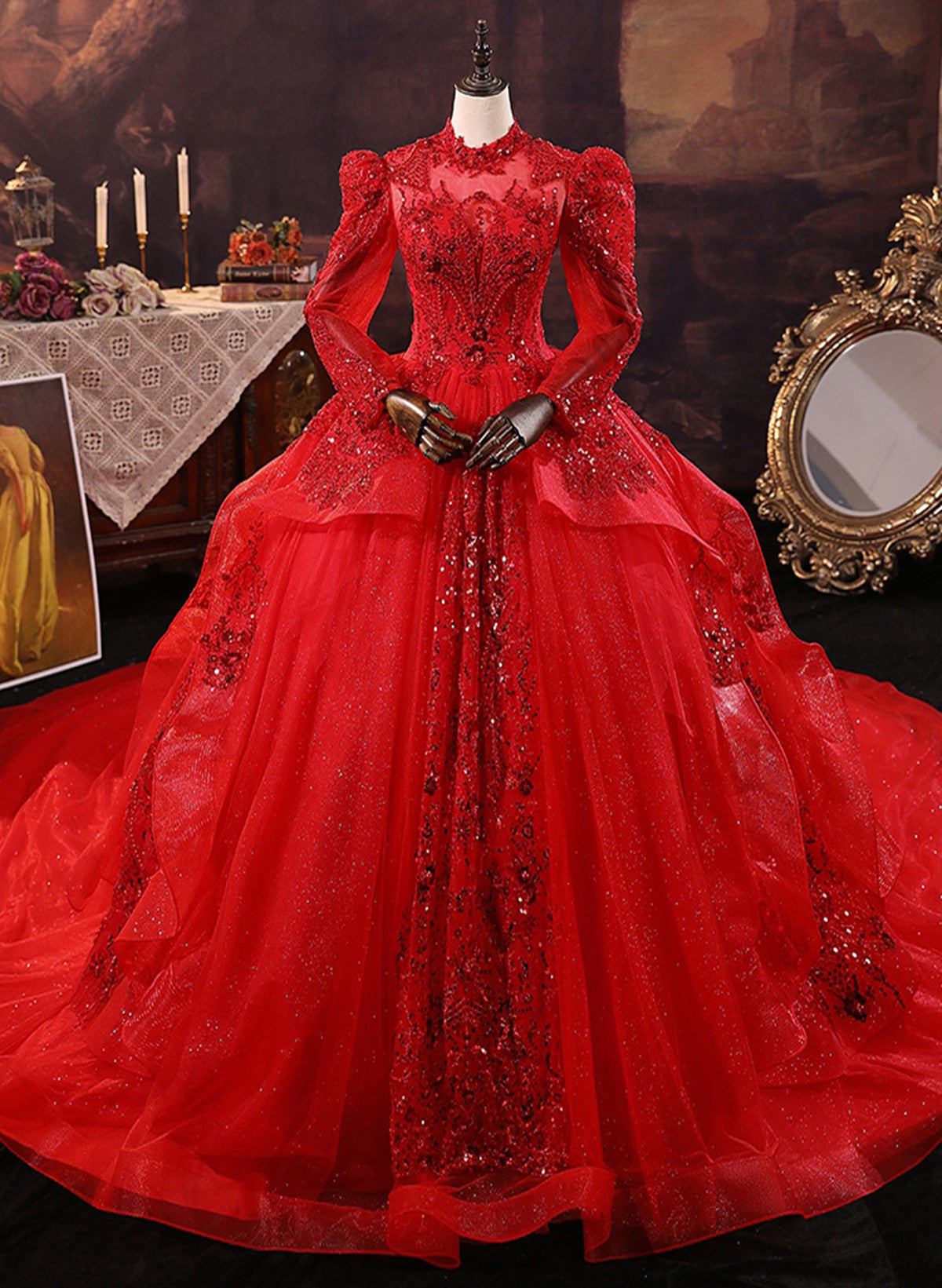 Prom Dress Size 14 Ball Gown Charming Red Wedding Dresses 2019 Ball Gown Off-The-Shoulder Prom Dress Size 14 Ball Gown Charming Red Wedding Dresses 2019 Ball Gown Off-The-Shoulder
