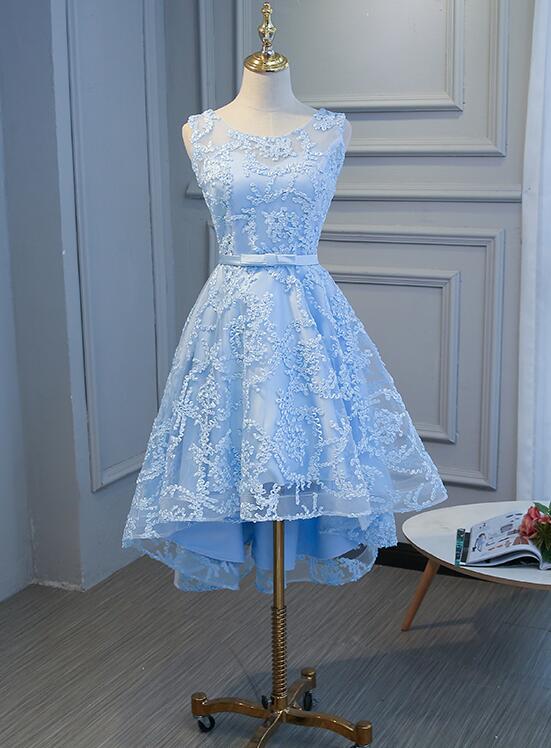 casino royale homecoming dress Cute Blue High LowLace Homecoming Dress cg12067 – classygown