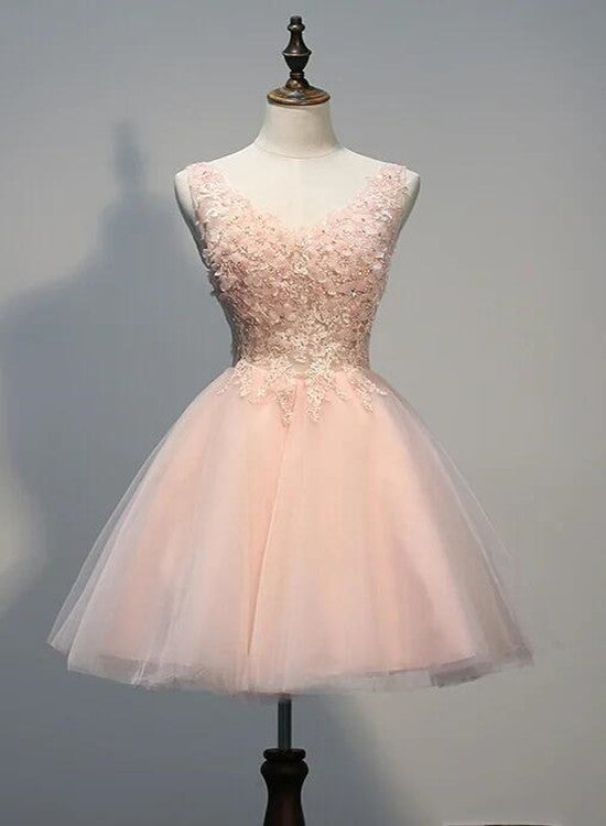 homecoming tumblr dresses Charming Pearl Pink Tulle Formal Dress , Lovely Homecoming Dresses US size 12