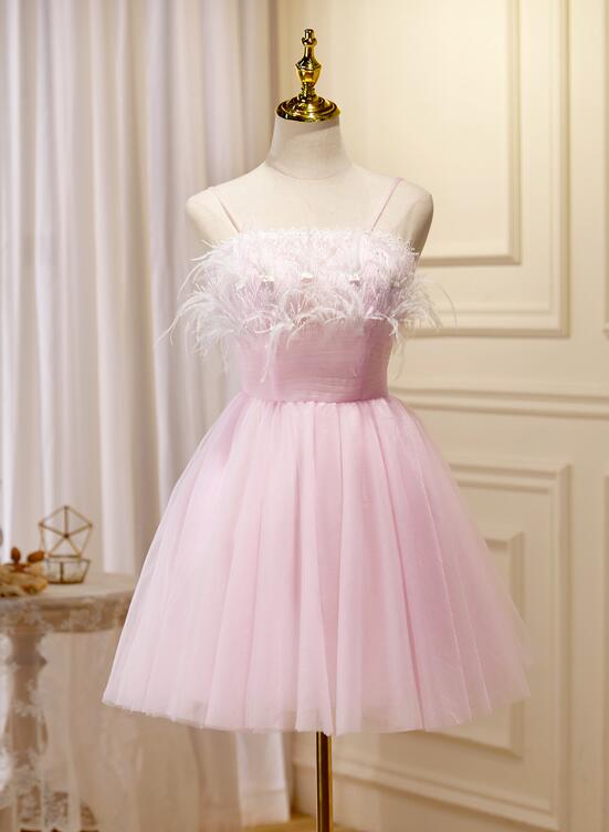 open lace back dress Polka Dot Tulle Ruffle Sweet Mini Dress main image 0