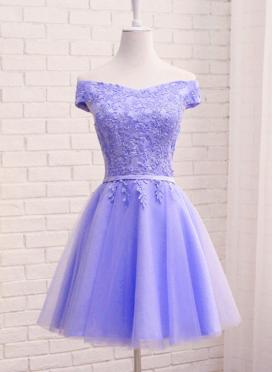 white christmas dresses Purple Short Sleeves Lace Off Shoulder Party Dress, Cute Purple Homecoming Dress US Size 6 / Purple white christmas dresses Purple Short Sleeves Lace Off Shoulder Party Dress, Cute Purple Homecoming Dress US Size 6 / Purple