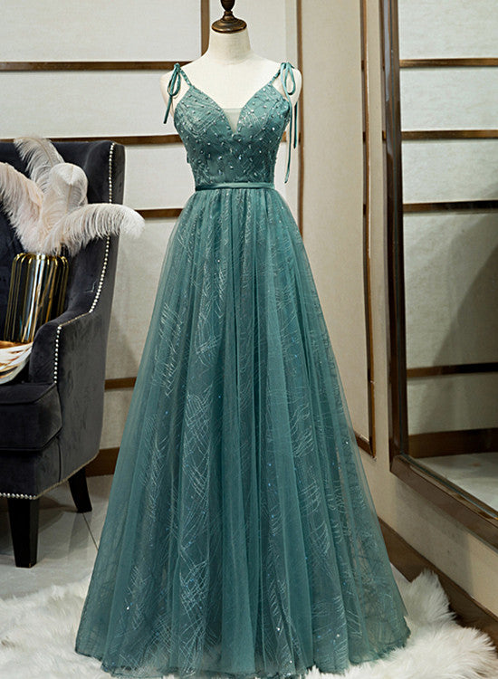 green junior prom dresses A-line 3D Flower Junior Prom Dresses Lace Two Piece Prom Gown US14 / Blue